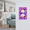thumbnail image 5 of Fotbe Tropics Leaf Print Duplex Receptacle Wall Plate, 1-Gang 5.0" x3.0" Wall Outlet Covers, Dual Outlet Faceplates Covers, Color-matched Screws Included-Style S, 5 of 6