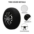 thumbnail image 2 of Fotbe Paris Funda de Llanta de Repuesto con Estampado, Engrosada, Ajuste Universal para Jeep, Remolque, RV, SUV, Camión-14 inch, 2 of 6