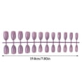 thumbnail image 5 of 24 piezas de uñas postizas Soidarity accesorio de moda para mujer Taro morado, 5 of 5