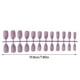 thumbnail image 5 of Qarigey 24 piezas de uñas postizas DIY accesorio de moda para mujer Taro morado, 5 of 5