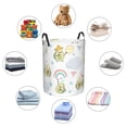 thumbnail image 6 of Daiia green Blue Avocado Laundry Hamper With Handles Large Storage Basket/Toy Organizer/Dirty Clothes Collapsible Waterproof For College Dorms, Bedroom,Bathroom, 6 of 8