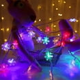 thumbnail image 2 of LED String Lights, Mini Star Christmas Light, Battery Operated Star/Snowflake String Lights Indoor/Outdoor Festival Lights for Christmas Party Decor - 3M-SNOW-2, 2 of 8