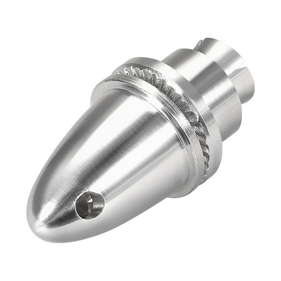Uxcell RC Airplane Spinners Propeller Adapter Aluminium Alloy for Shaft Brushless Motor 1.18" x 0.59" Silver Tone