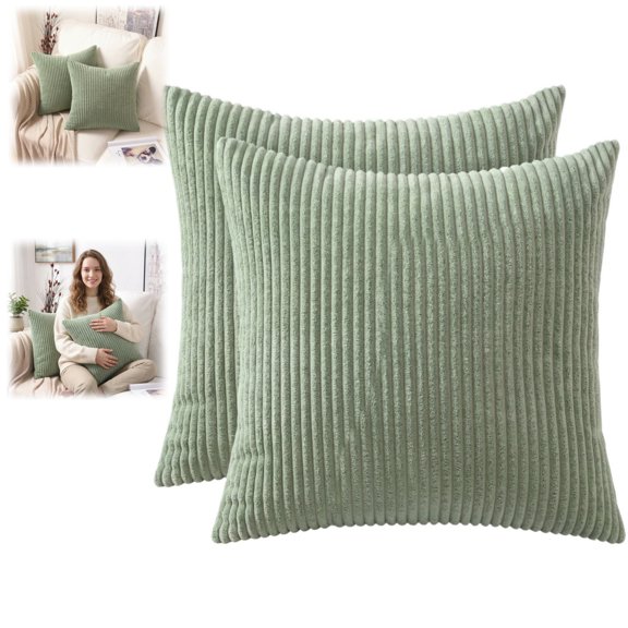 Boho Couch Decorative Throw Pillows Covers Corduroy Soft Fun Living Room Decor Cushion Covers