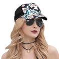thumbnail image 5 of Lsque Butterfly Printed Trucker Hat - Baseball Cap for Men Women - Breathable Mesh Side, Adjustable Fit - for Casual Wear, 5 of 7