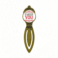 thumbnail image 1 of Valentine's Day I Miss You Bookmark Retro Office Label Page Marker, 1 of 4