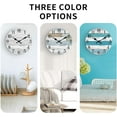 thumbnail image 4 of Wall Clock Battery Operated 8 Inch Silent Non Ticking Coastal Design Country Rustic Retro Decorative for Bathroom Kitchen Living Room Bedroom, 4 of 8