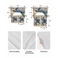 thumbnail image 5 of Blue Sea Turtle Swag Kitchen Curtains Sets for Windows 24 Inch Length, Vintage Coastal Sheet Music Short Window Curtain Panels Swags Valances and Tiers 3 Piece Set for Cafe/Dining Room, 5 of 5