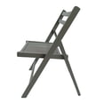 thumbnail image 4 of GZXS Home Patio Outdoor Wood Foldable Dining Chairs, 4-Pcs Set, Gray Finish, 4 of 9