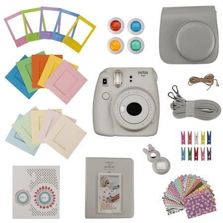 UPC: 0192223030244 | FujiFilm Instax Mini 9 Accessory Kit – Smoky White (Camera Not Included)