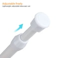 thumbnail image 4 of Adjustable Tension Rods 11.8" to 27.6", 4/2/1Pcs Spring Tension Rods, Extension Spring Rods Closet Rod Cupboard Bars Tensions Rod for Windows,Kitchen, Bathroom,Cupboard,Wardrobe (White), 4 of 9