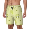 thumbnail image 1 of Balery Cute Frog3 Bañador para hombre, shorts de playa de secado rápido con entrepierna y forro de compresión-Small, 1 of 6