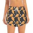 thumbnail image 3 of Uemuo Chicken Legs Pattern Women's Athletic Shorts High Waisted Running Shorts with Liner Pockets Gym Elastic Workout Shorts-Large, 3 of 9
