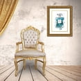 thumbnail image 3 of Greenwood, Amanda 12x14 Gold Ornate Wood Framed with Double Matting Museum Art Print Titled - Silver Inky Perfume in Teal, 3 of 4