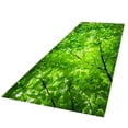 thumbnail image 1 of Thinsony Digital Printed 3D Floor Mat Runner Non-slip Area Rug Carpet Green Leaves, 1 of 8