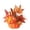 Orange, variant on Artificial Fall Pumpkin Ornament 7.87" Maple Leaf Berry Desktop Decor Thanksgiving Halloween Centerpiece Harvest Table Accent Rustic Home Décor for Mantel Shelf Kitchen Party Seasonal Display