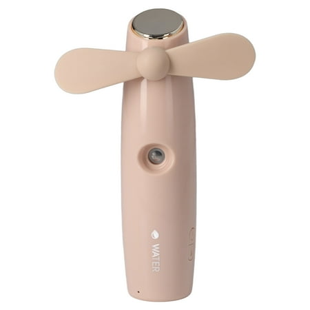 

2 In 1 Misting Fan Handheld Mini Fan Automatic Spraying 500mAh Lithium Battery 13CM With Water Bottle For Traveling Pink