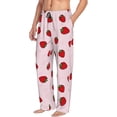 thumbnail image 3 of Kdxio Strawberry Print Men's Sleep Pajama Pant Lounge Pants with Pockets, 3 of 8