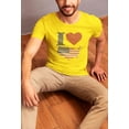 thumbnail image 4 of 4th of July I Heart Love America Halftone Mens T Shirt, 4 of 5