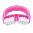 thumbnail image 2 of Plastic Handle 2 Wheels Muscle Massage Roller Massager Cellulite Roller, 2 of 3