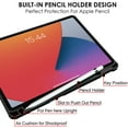 thumbnail image 6 of iPad 7th 8th 9th Gen 2019 / 2020 / 2021-10.2 Inch [iPad 9 8 7 ] A2602 A2270 A2197 MW762LL/A MW742LL/A MYLC2LL/A MYL92LL/A MK2L3LL/A Pencil Holder Soft Corner with PC Back Cover - Aqua Marble Print, 6 of 8