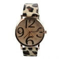 thumbnail image 1 of Leopard Print Animal Watch Big Face Easy to Read Numbers, Watch-207-AP, 1 of 6