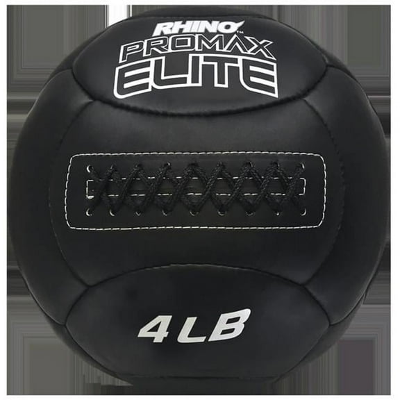 4 lbs Rhino Promax Elite Medicine Ball, Black