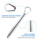 thumbnail image 5 of Limpiador raspador de lengua de metal premium de 1 pieza/3 piezas para adultos y niños, cepillos raspadores de lengua portátiles de acero inoxidable para eliminar, 5 of 5