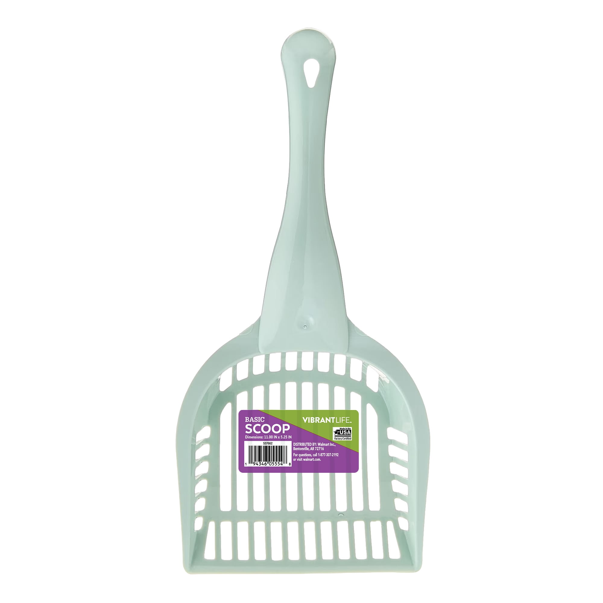 (2 pack) Vibrant Life Basic Litter Scoop, Green, 1 Count