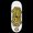 White, variant on Yellowood Fingerboard Deck - Logo Blue, 32mm