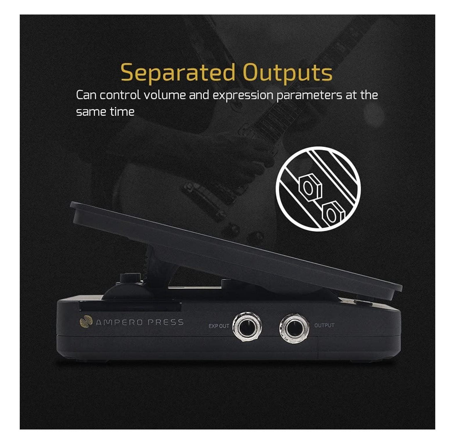 Volume Expression 2 in 1 Guitar Effects Pedal Passive EXP Ampero Press Guitar Pedal
