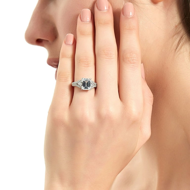 Berricle emerald cut ring deals