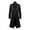 Black-B, variant on IYTR Men's Gothic Coat Solid Color Long Sleeve Jacket Zipper Stand-up Collar Medieval Retro Swallowtail Coat Black M