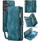 thumbnail image 1 of Funda billetera para Samsung Galaxy S25 Plus, Monedero con Cremallera, Billetera de Cuero en Folio con Tarjetero, Correa para la Muñeca, Funda Magnética Desmontable a Prueba de Golpes, 1 of 9