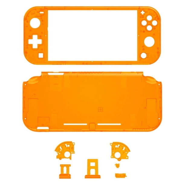 eXtremeRate Clear Orange DIY Replacement Shell for Nintendo Switch