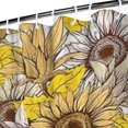 thumbnail image 3 of Yellow Brown Sunflower Pattern Shower Curtain 72"x84" ,Bathroom Decorative Shower Curtains Set with 12 Hooks,Modern Waterproof Washable Shower Curtain, 3 of 6