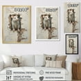 thumbnail image 4 of Designart "Minimalist Rodent Charm I" Rodent Floater Framed Canvas Prints, 4 of 5