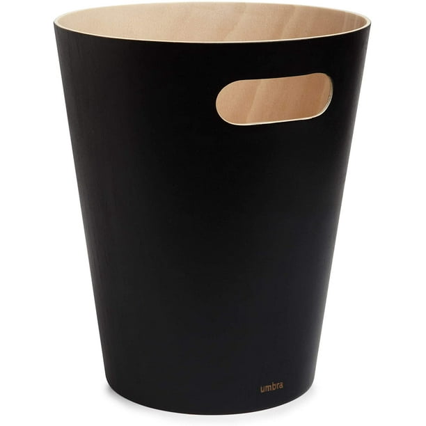 Kitchen trash can with handle, small plastic trash can, office trash