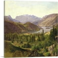 thumbnail image 1 of ARTCANVAS Hjelle In Valders Tile Fjord 1835 Canvas Art Print by Louis Gurlitt - Size: 26" x 26" (0.75" Deep), 1 of 9