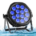 thumbnail image 5 of Stage Par Light IP65 Waterproof RGBW Outdoor 14 LED DJ Lighting DMX Control Upligting Party Wash Light Strobe Effect DJ Light for Night Club Disco Club Wedding Bar, 5 of 7