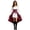 Red-QdNW0, variant on JFOPQVSM Women Midi Red Traditional Dress Women Dirndl Dress with Dirndl Apron for Oktoberfest