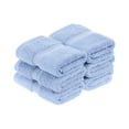 thumbnail image 2 of Premium Egyptian Cotton Highly Absorbent Assorted 6-Piece Plush Towel Set - 13" x 13", 2 of 6