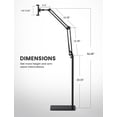 thumbnail image 3 of Lamicall Support de Tablette sur Pied - [55 Pouces Hauteur Réglable][ Bras Flexible] Support de Tablette Multi-Angle, Base Lestée de 5lb pour Appareil de 4.7-13 Pouces, 3 of 8