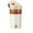 Beige, variant on VQPeo Reusable Clear Water Bottle, Leak-Proof Plastic Drink Bottle with Flip Top & Carrying Strap for Sports, Gym, Travel