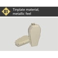 thumbnail image 5 of CANKER Tinplate Coffin Shape Pocket Ashtray Portable Ash Tray with Lids Smoking Ash Box, 5 of 12