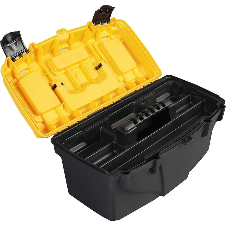 Torin Atrjh-3430t 17 Plastic 3-Layer Multi-function Storage Tool Box Orange