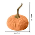 thumbnail image 2 of Gqtwoy Velvet Pumpkin 10cm - Fall Decorations for Halloween, Weddings, Thanksgiving - Realistic Plush Foam Pumpkins, DIY Centerpieces & Table Scatters, Reusable Elegant Accents, 2 of 5