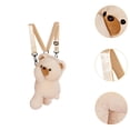 thumbnail image 6 of yuksok Bear Backpack Adorable Bag Cartoon Casual Stylish Shoulder Purse Beige, 6 of 9