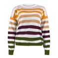 thumbnail image 5 of AOOCHASLIY 2023 Womens Sweater Women's Fashion Striped Colorblock Cropped Short Knit Sweater, 5 of 5