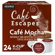 Cafe Escapes, Cafe Mocha K-Cup Coffee Pods, 24 Count